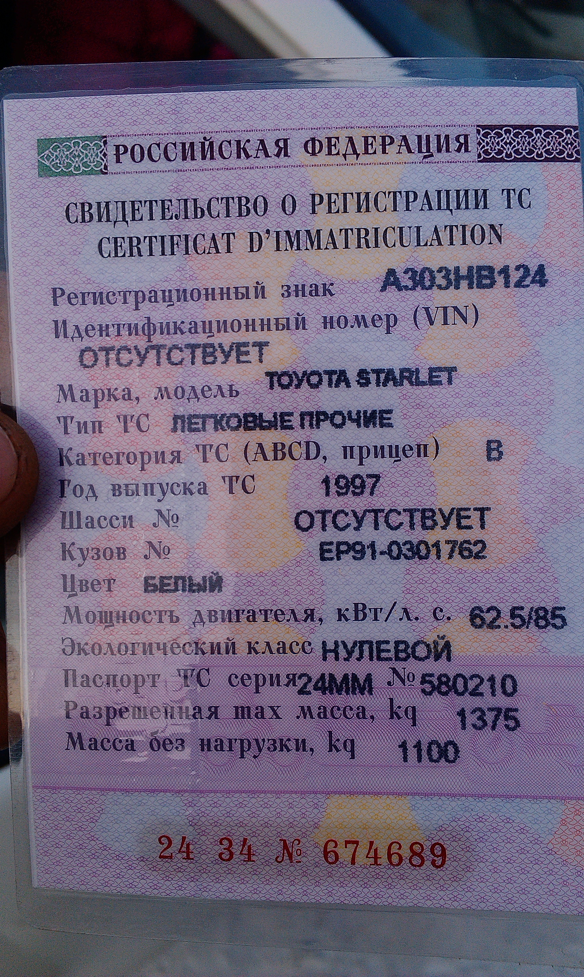Номер Стс Фото