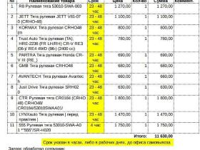 тяга рулевая