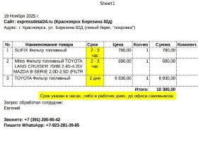 фильтр топливный